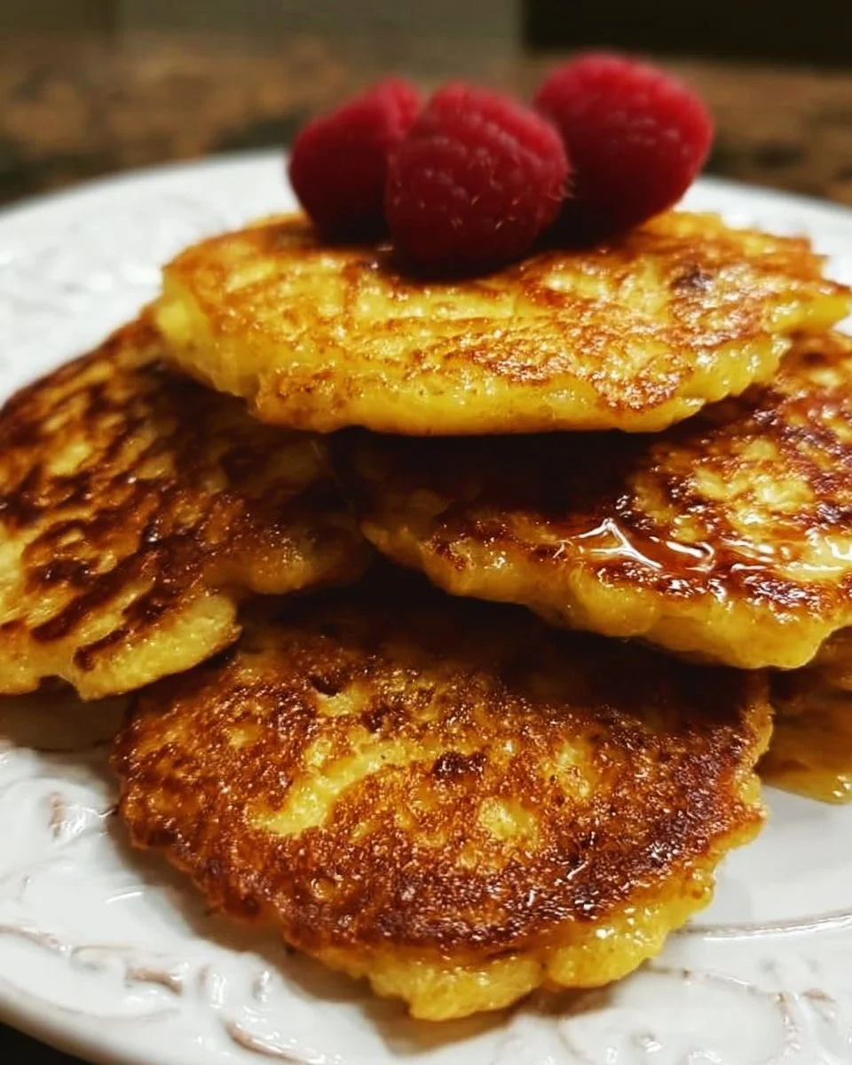 Traditionelle Cherokee-Mais-Pfannkuchen auf einem Teller serviert.