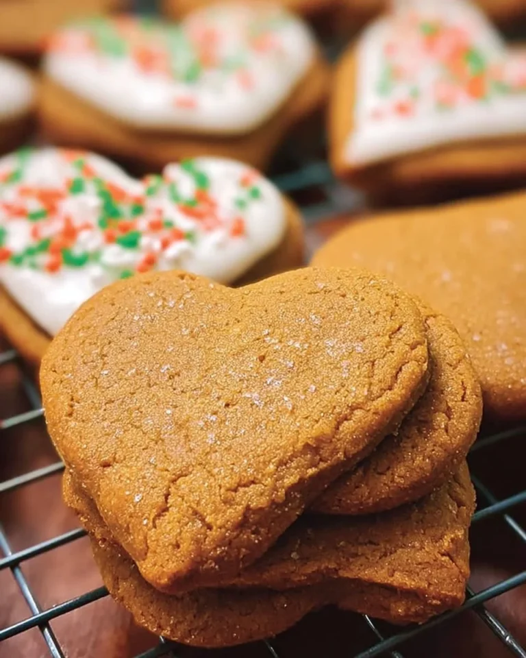Weiche Lebkuchenplätzchen auf einem festlichen Teller, bereit zum Genießen.