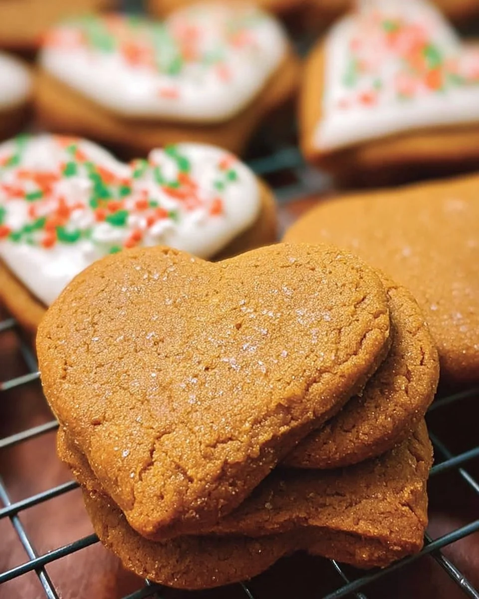 Weiche Lebkuchenplätzchen auf einem festlichen Teller, bereit zum Genießen.