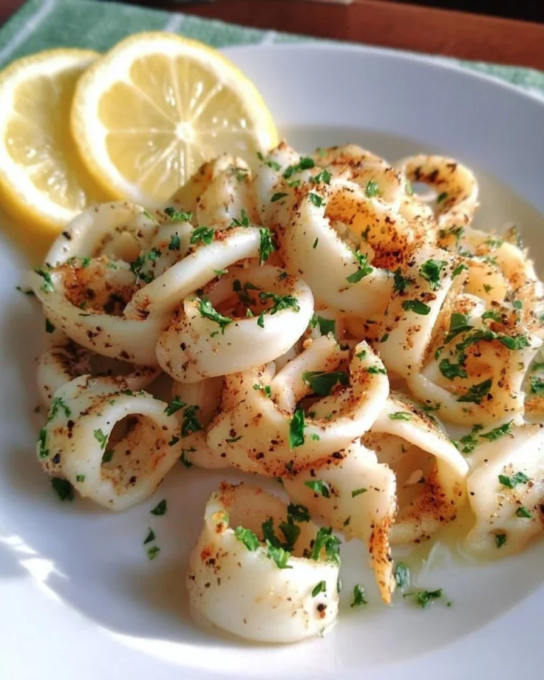 Zitronenpfeffer gegrillte Calamari auf dem Grill
