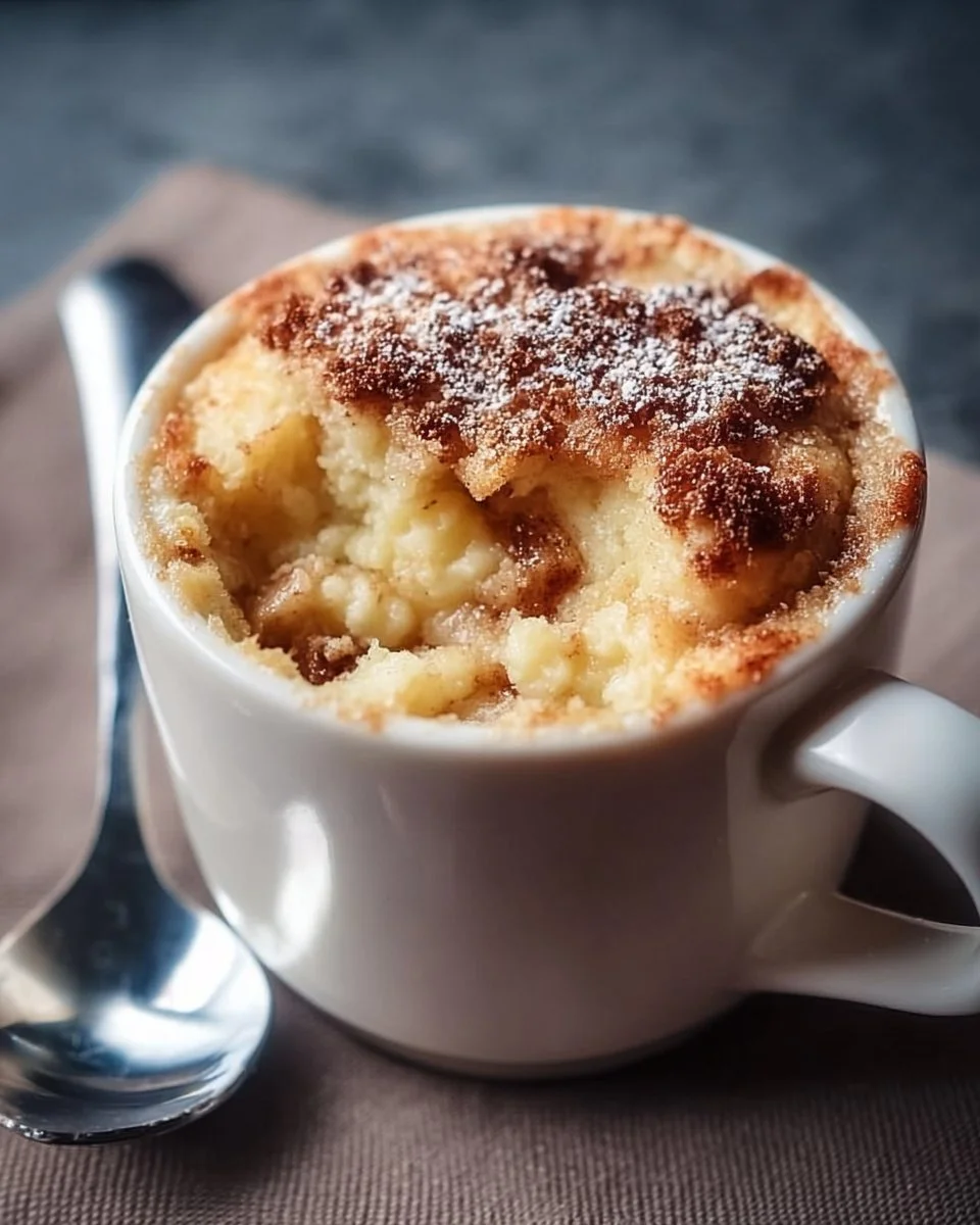 Leckerer 2-Minuten Apfel-Tassenkuchen in einer Tasse