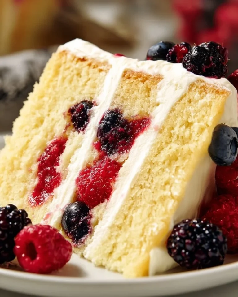 Leckere beste Chantilly-Torte mit Sahne und frischen Früchten