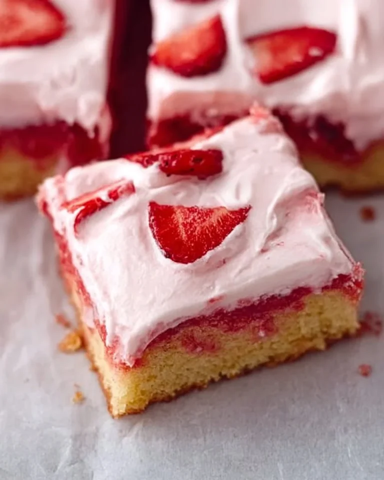 Bester Erdbeer-Blechkuchen mit frischen Erdbeeren auf Blech