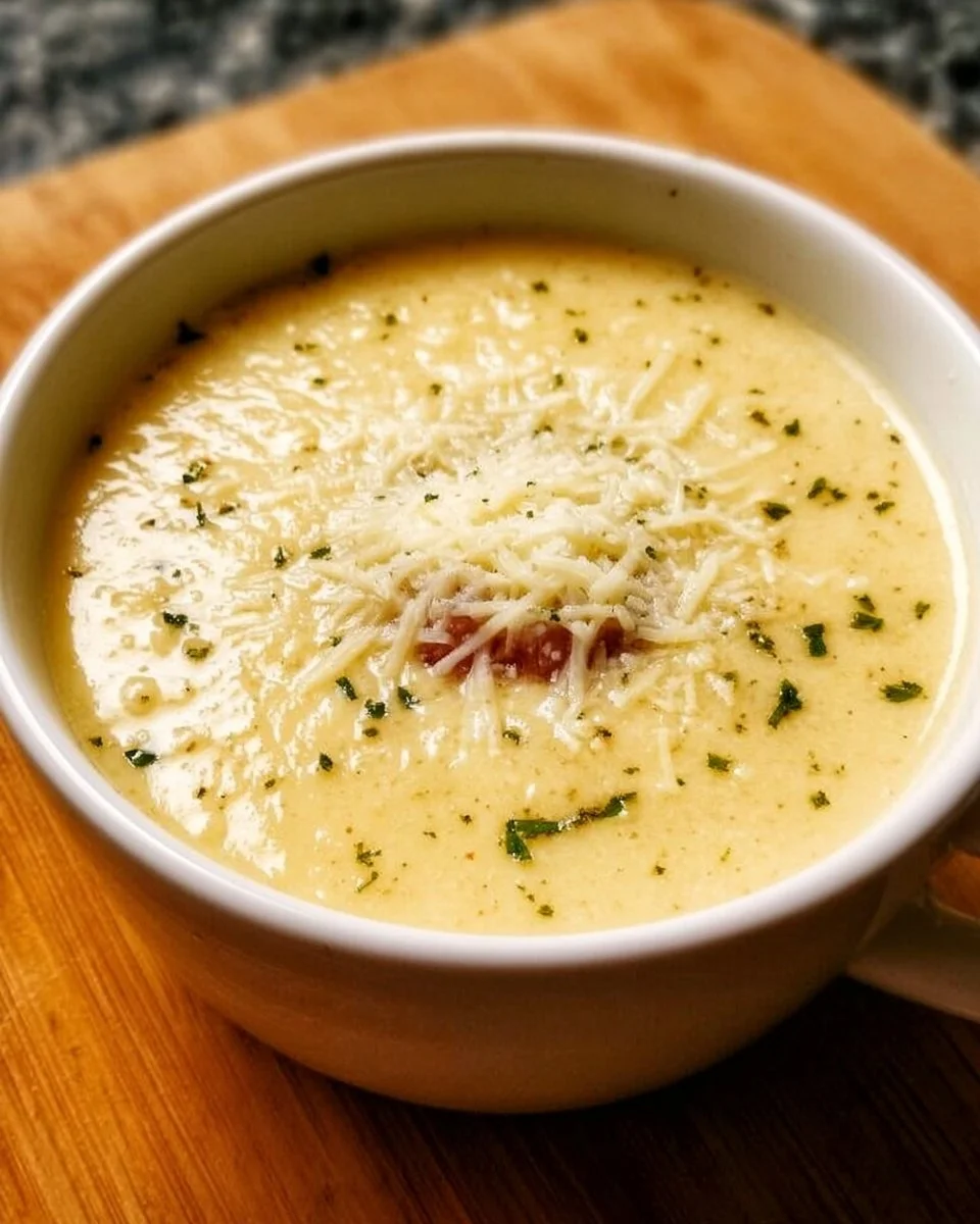 Blumenkohlsuppe mit Käse