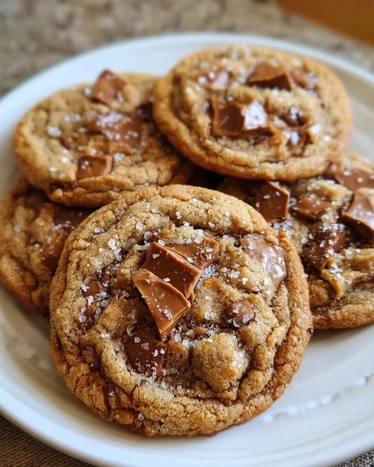 Braune Butter Kaffee Toffee Kekse auf einem Teller
