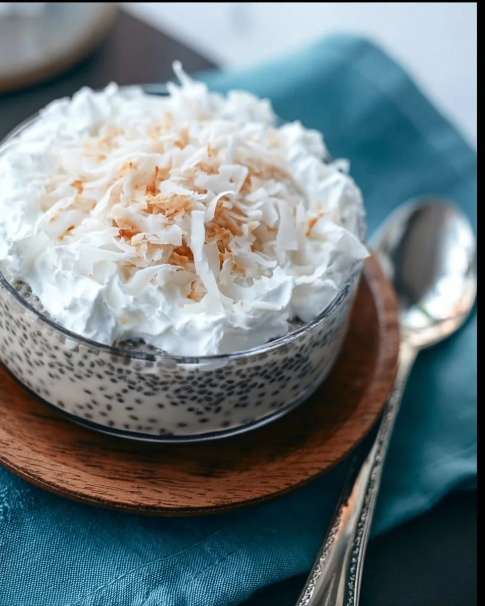 Chia-Samen-Kokoscreme-Pie-Pudding