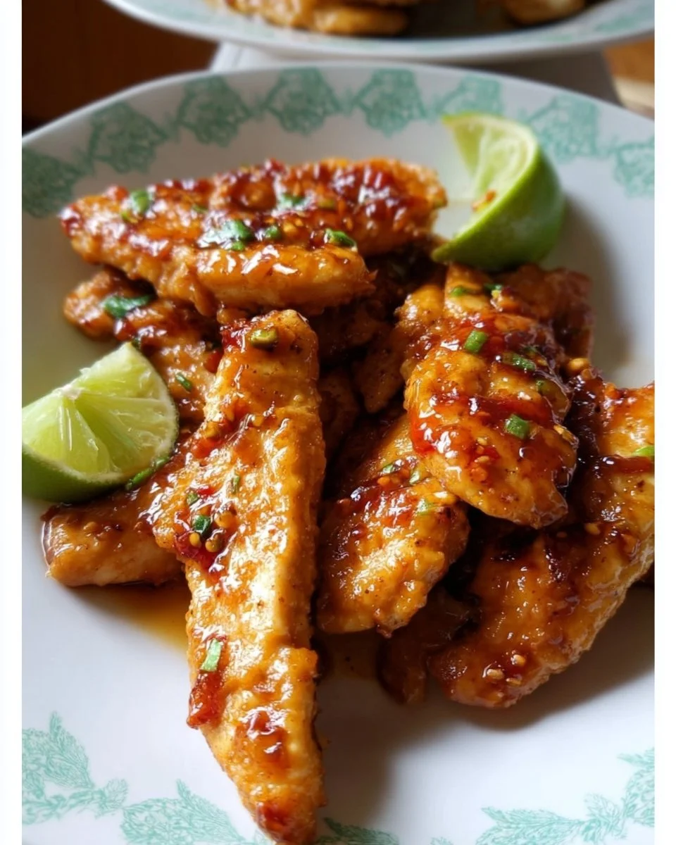 Chili-Honig-Limetten-Hähnchenstreifen