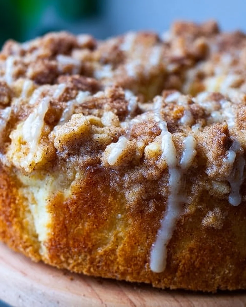 Leckerer Zimt-Apfel-Crumble-Kuchen mit knusprigem Topping