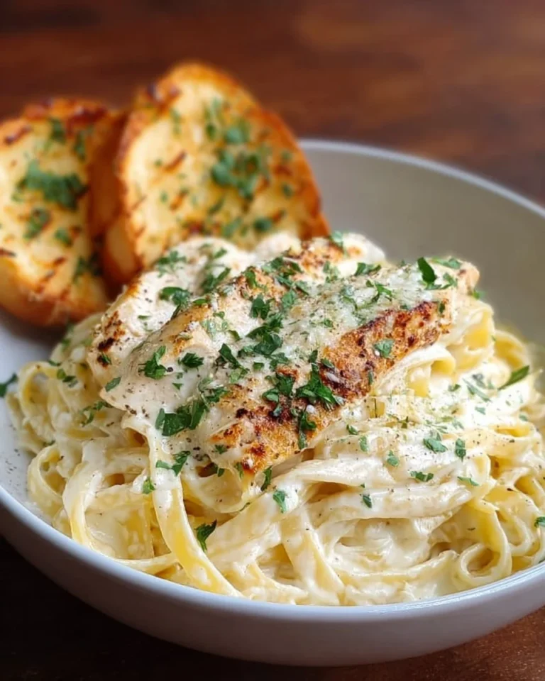 Creamy Fettuccine Alfredo from Olive Garden served in a bowl