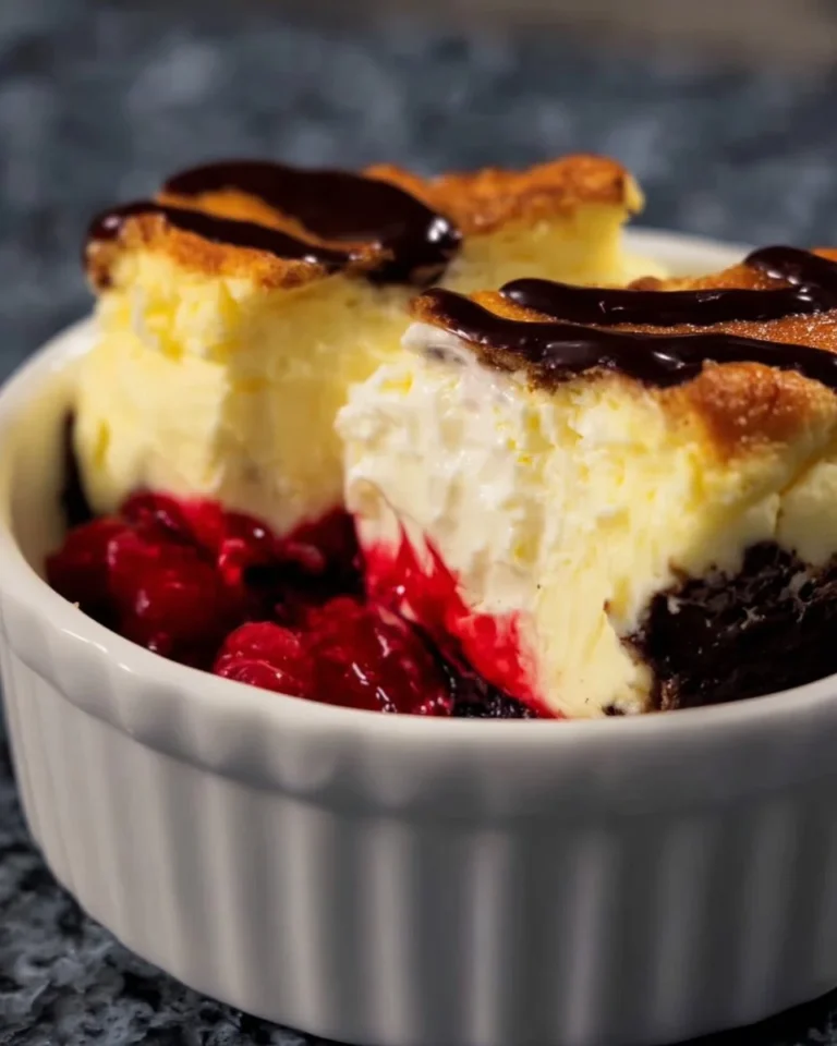 Leckerer Cottage Cheese Käsekuchen auf einem Teller serviert.