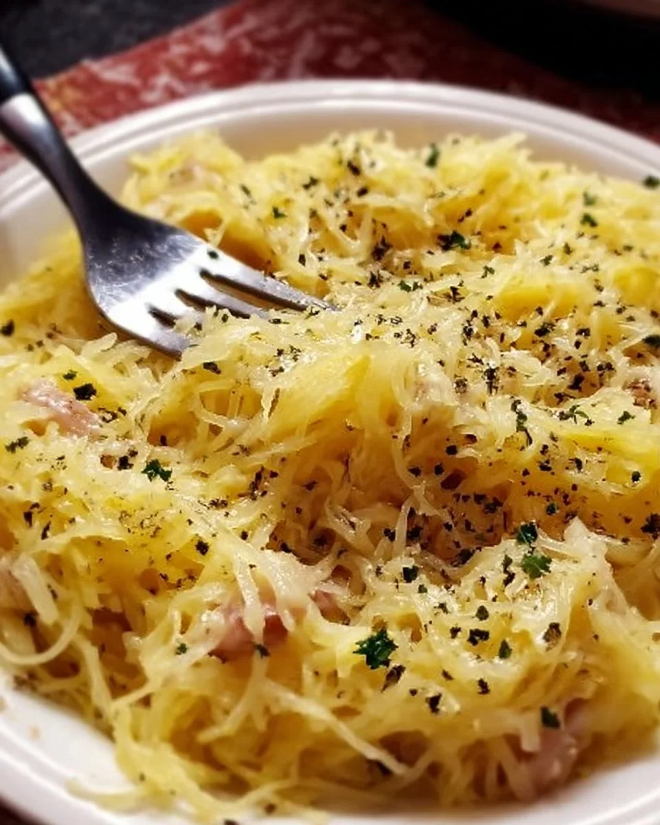 Cremiger Spaghetti-Kürbis