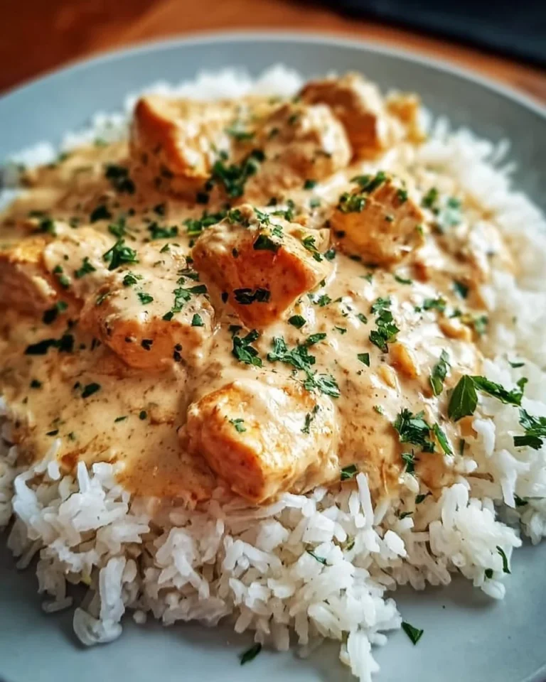 Cremiges Hühnchen mit Reis - ein köstliches Rezept für Schnellgerichte