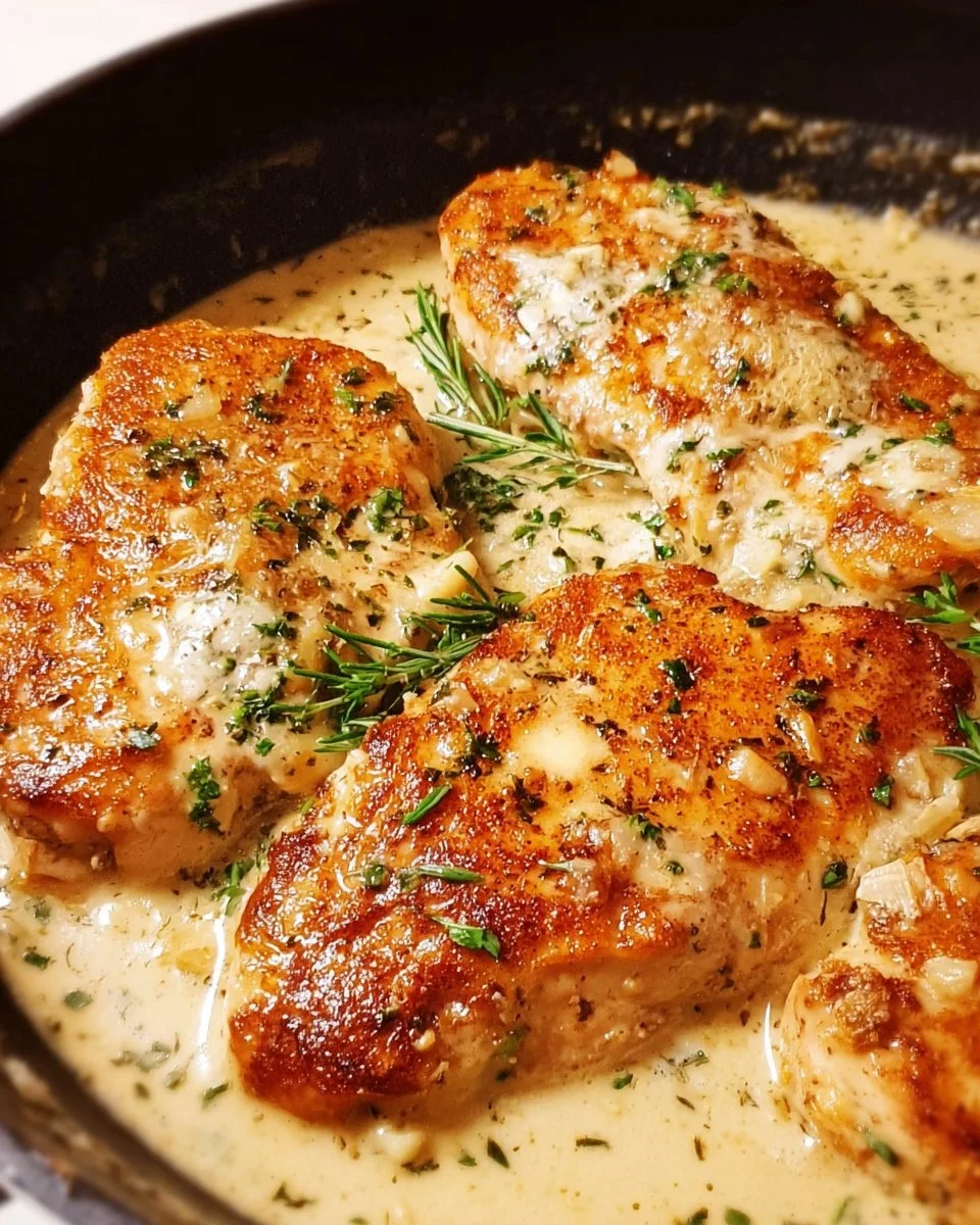 Cremiges Knoblauch-Parmesan-Hühnchen