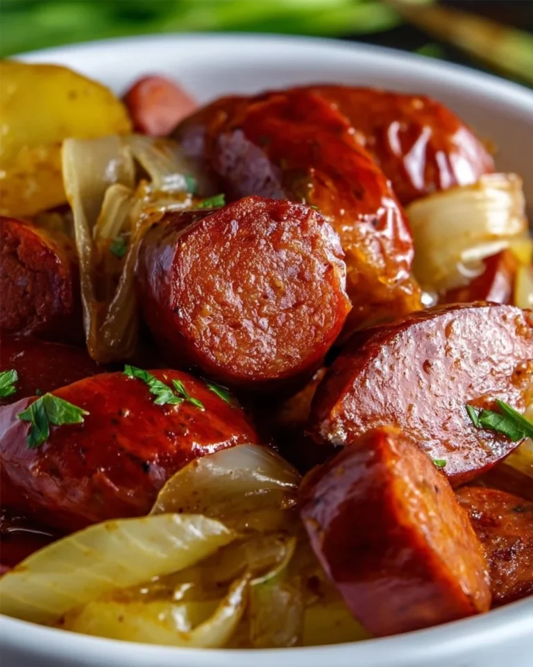 Crock Pot Mississippi Rindfleisch Kielbasa Rezept mit saftiger Wurst