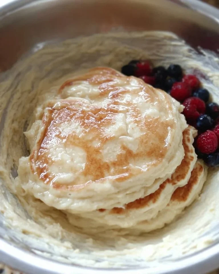 Leckere griechische Joghurt-Pfannkuchen auf einem Teller serviert
