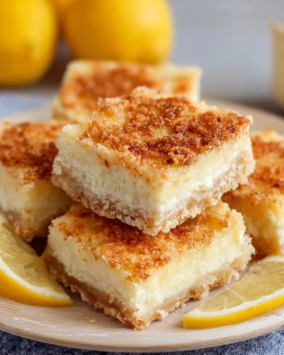 Einfache Zitronen-Creme-Käse-Riegel
