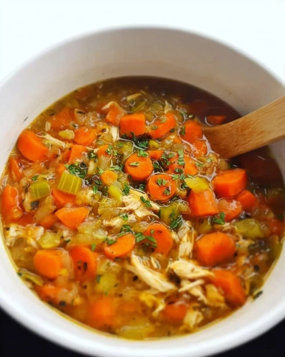 Einfaches Low-Carb-Hühnchensuppe