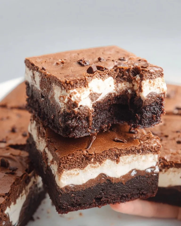 Leckere Brownies mit Französischer Seide für ein besonderes Geschmackserlebnis.