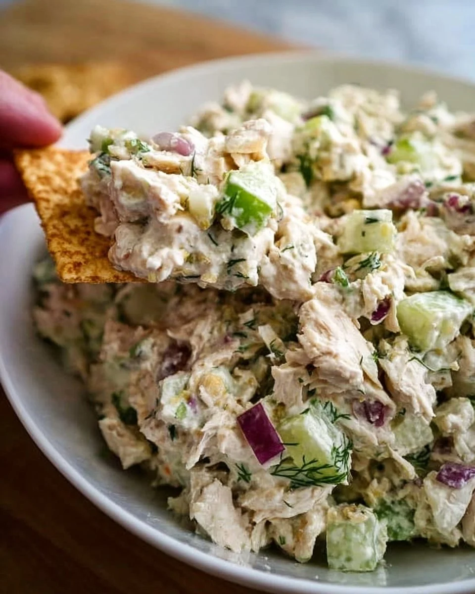 Gesunde und leckere Hühnersalat