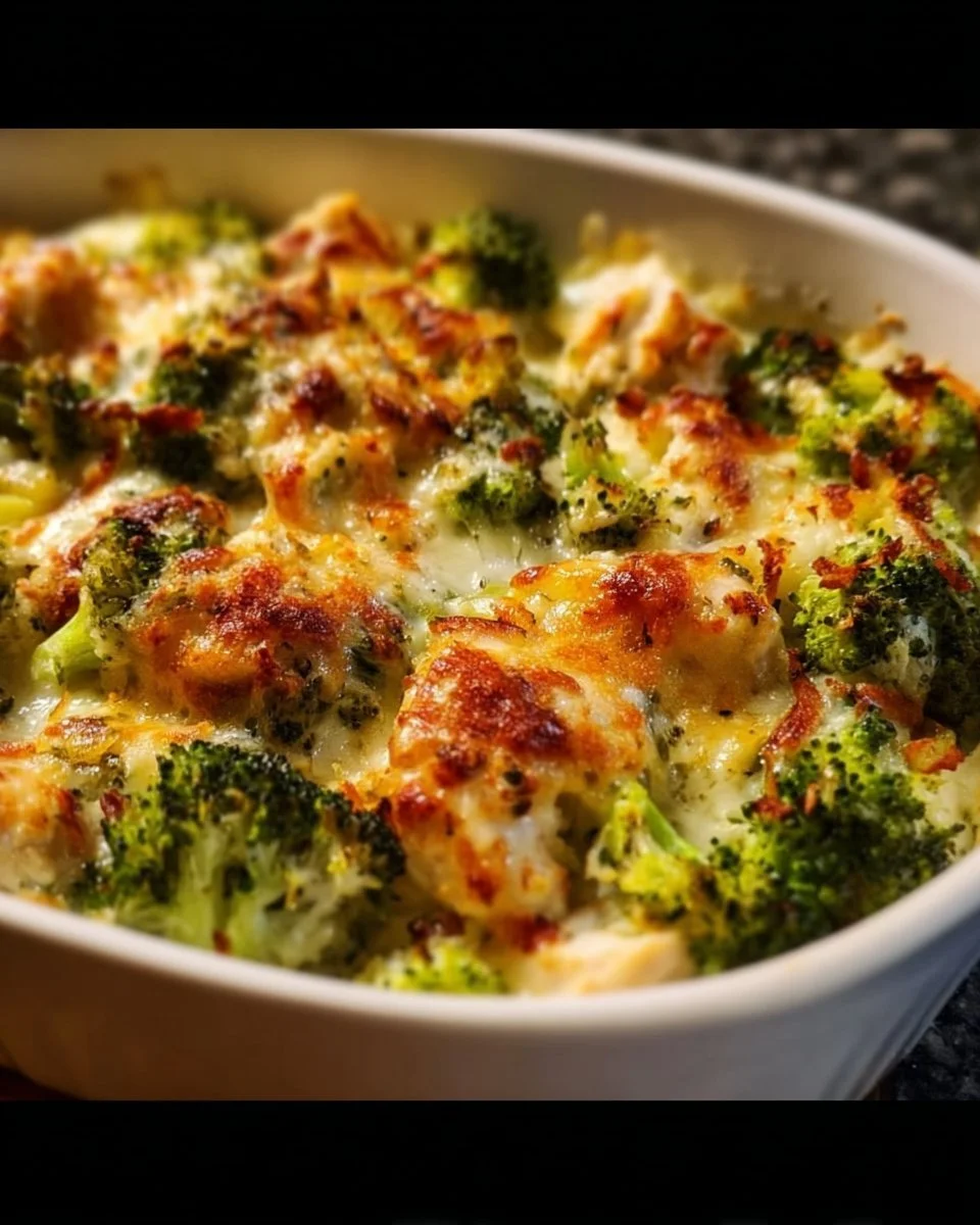 Gesündere Brokkoli-Hühnchen-Auflauf