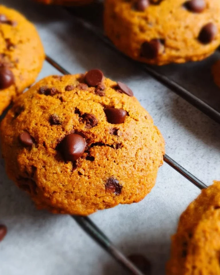 Glutenfreie Kürbis-Schokoladenkekse auf einem Teller