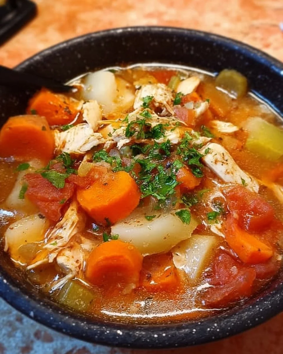 Hühnchen-Gemüsesuppe