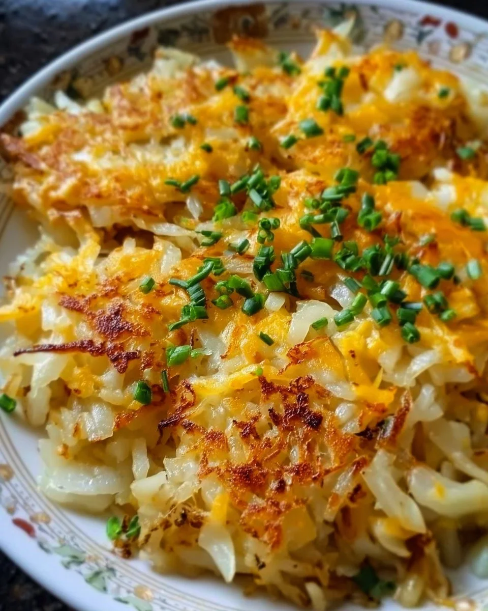 Irish Cheddar Cabbage Hash Brown Skillet