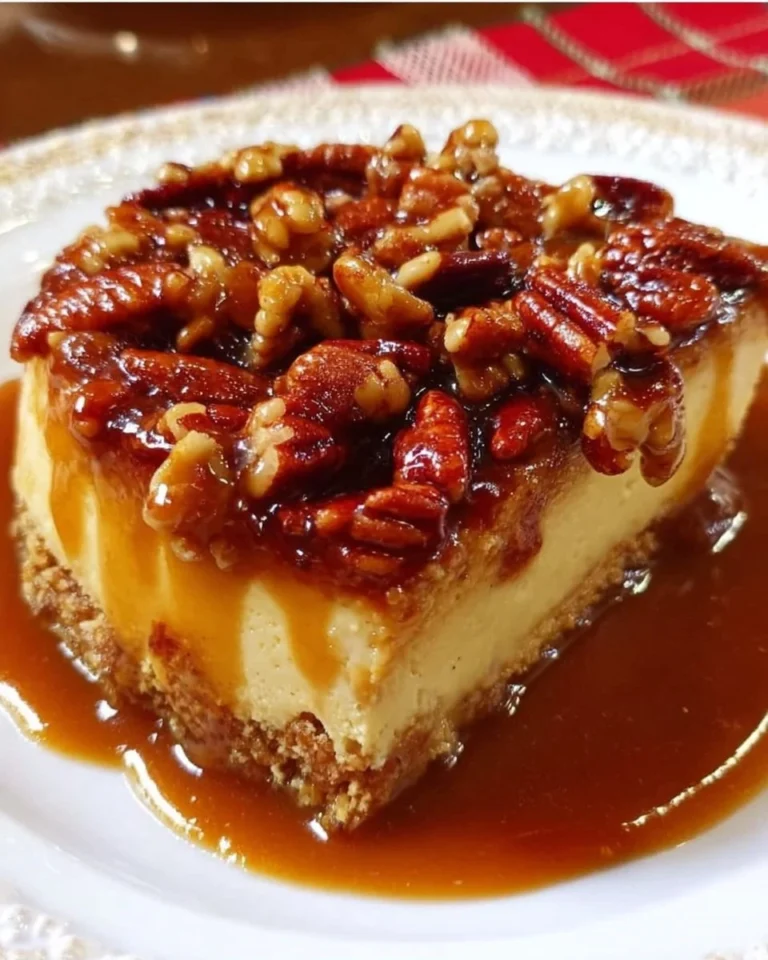 Karamellpuddingkuchen mit Pralinensoße auf einem eleganten Teller