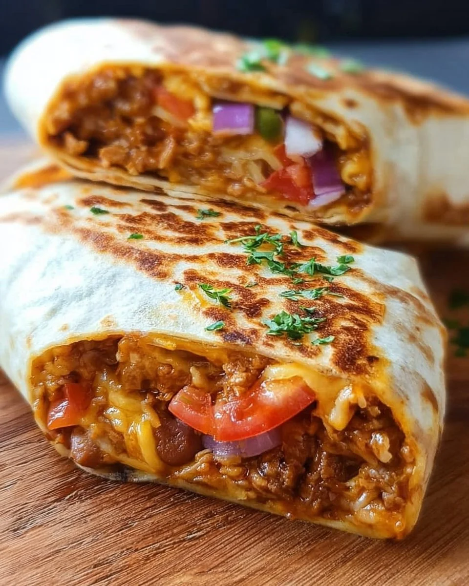 Käse-Bohnen-Burritos