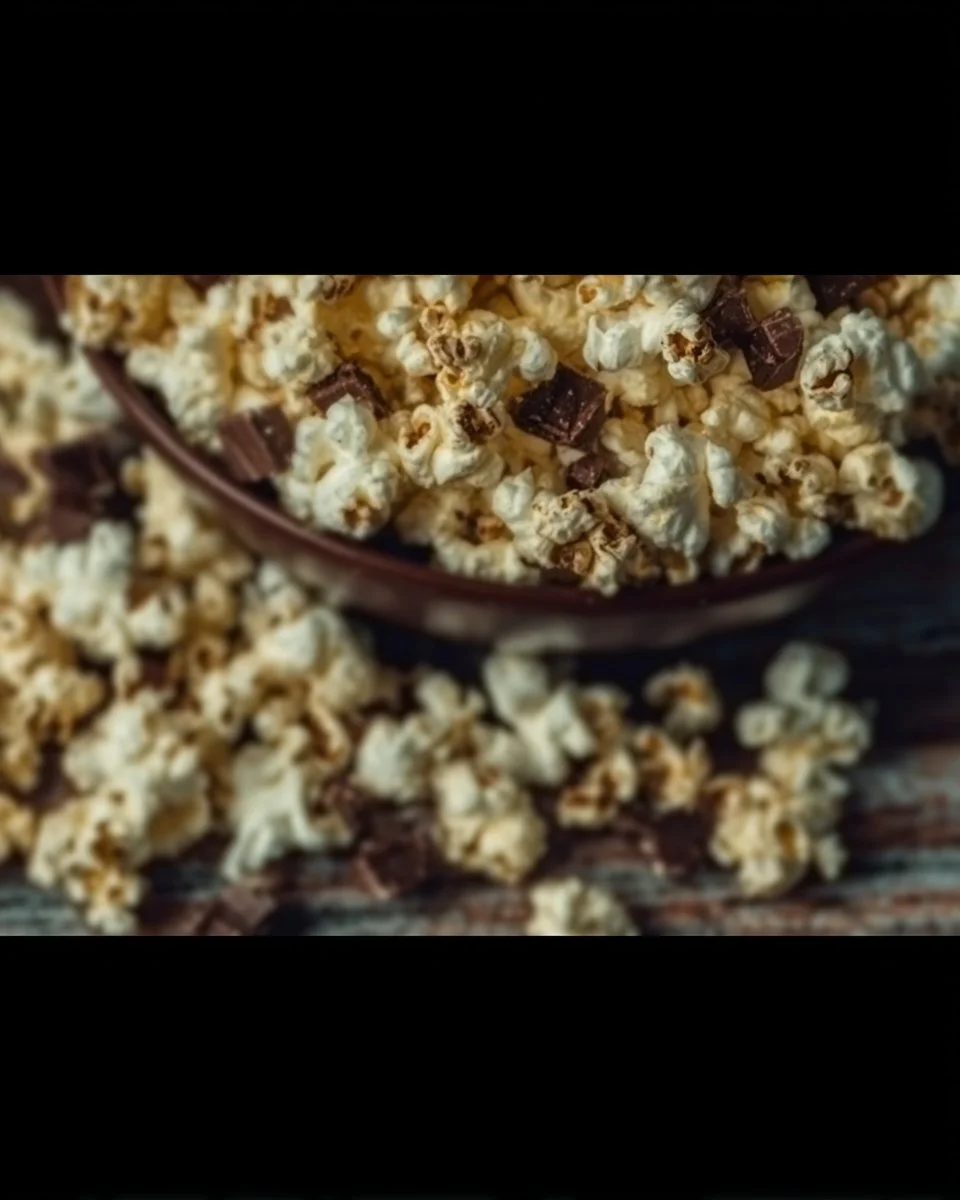 Knuspriges, Salziges und Süßes Schokoladen-Popcorn