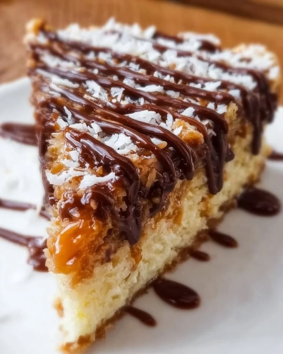 Kokos-Karamell-Kekskuchen