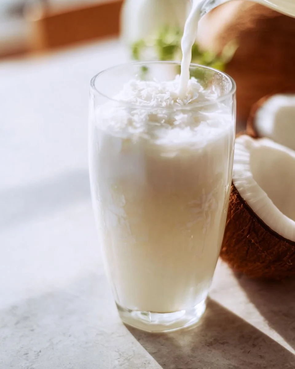 Kokosnuss Kühler für erfrischende Getränke bei Sommeraktivitäten