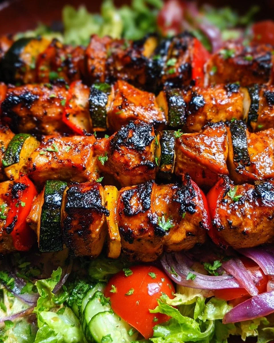 Marinierte Hähnchenspieße