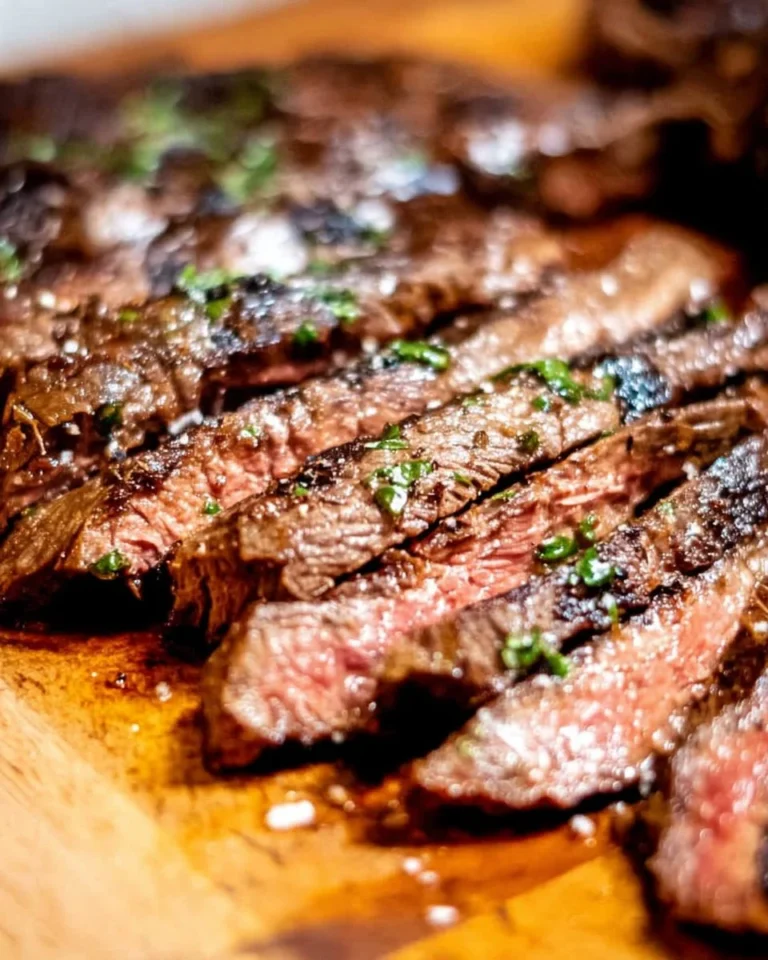 Mariniertes Röhrensteak auf einem Grill mit Kräutern und Gewürzen