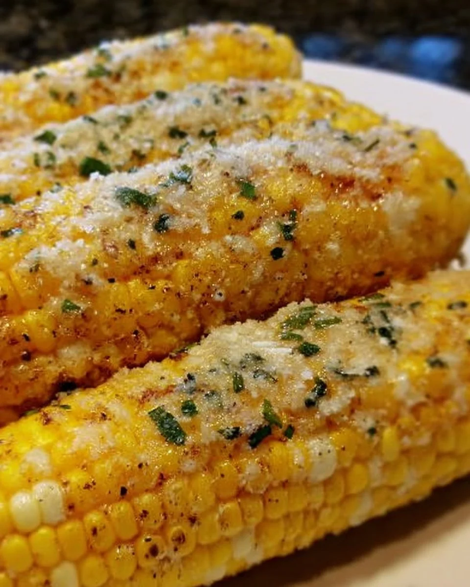 Parmesan-Schnittlauch-Maiskolben