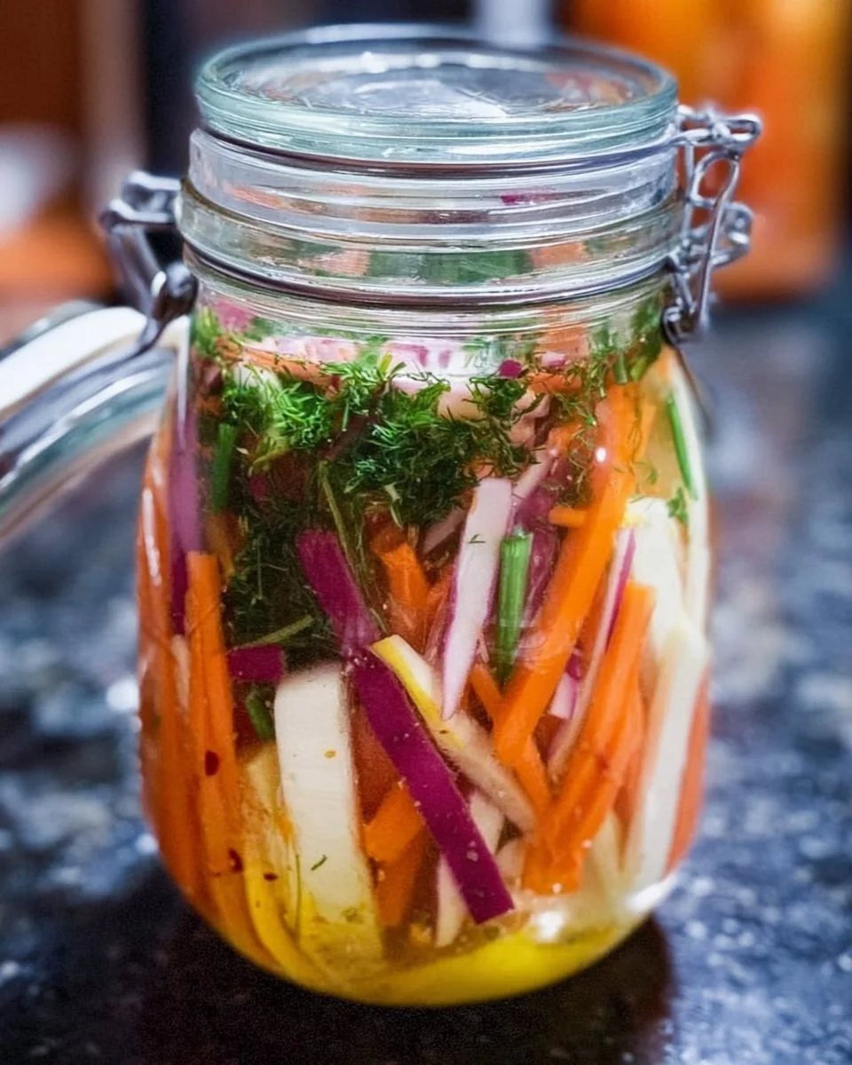 Schnelle Kühlschrank-Eingelegte Gemüse