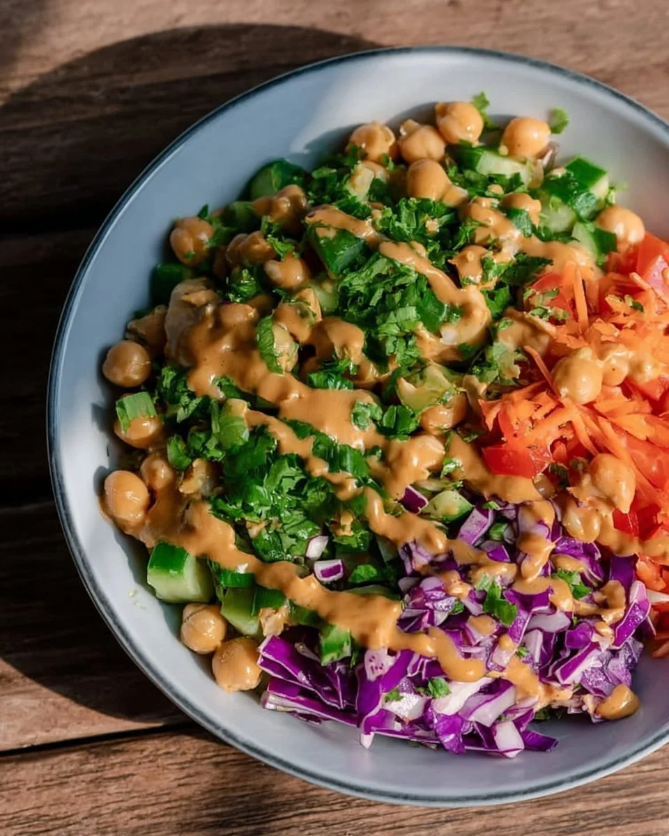 Thailändischer Kichererbsensalat