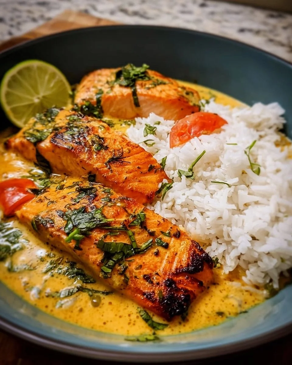 Tropical Coconut Curry Salmon