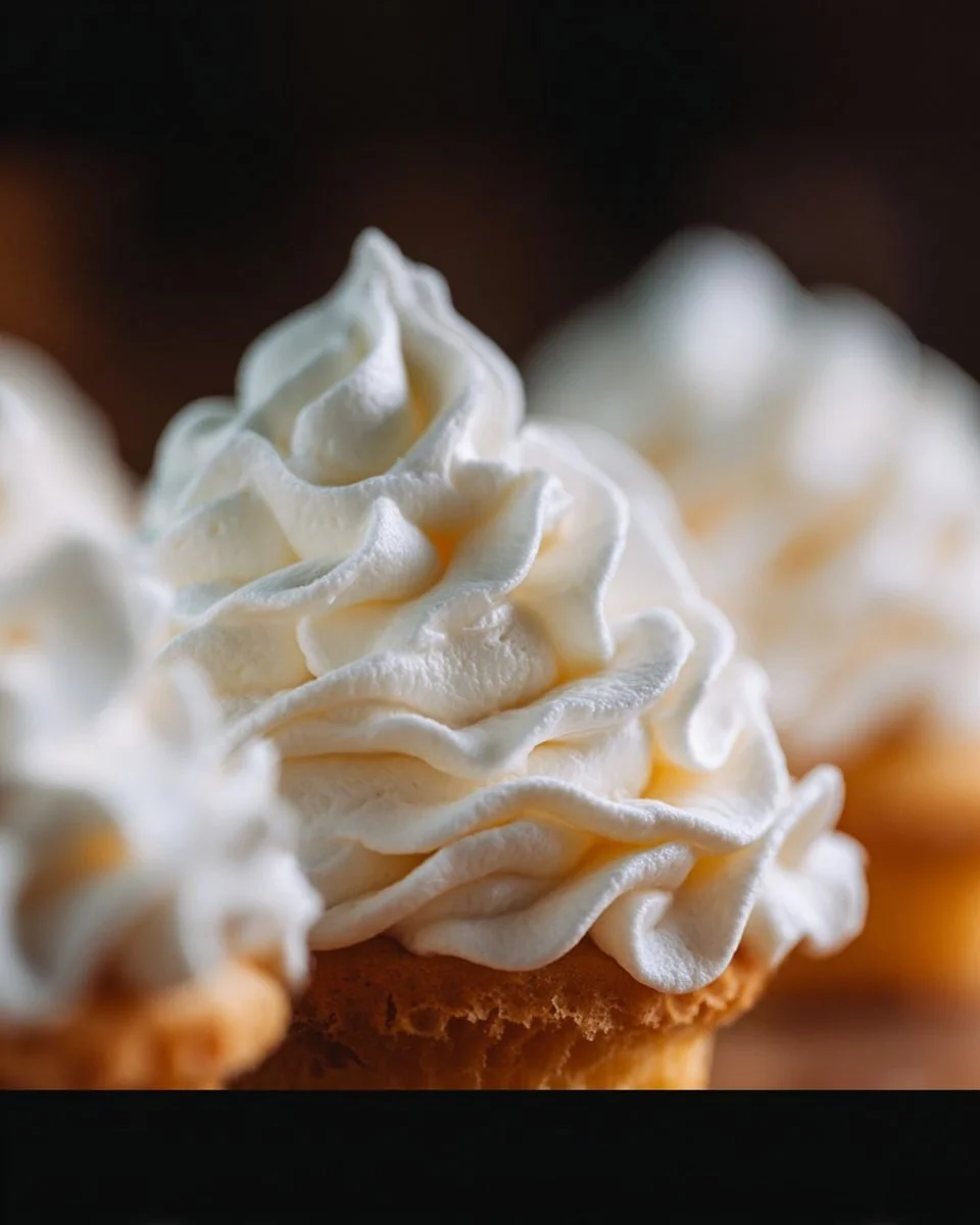 Schüssel mit Vanille-Buttercreme-Frosting für Kuchen und Cupcakes