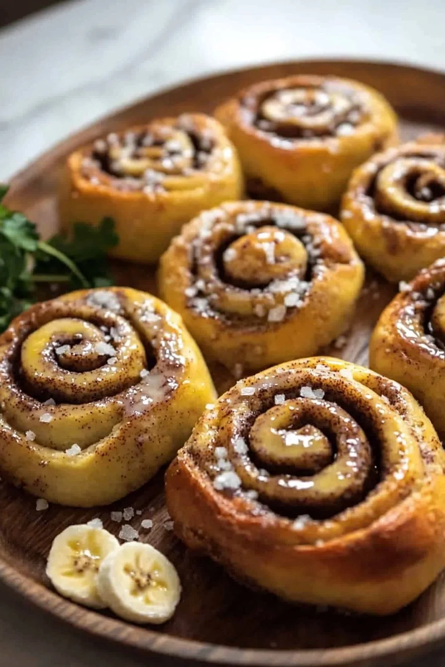 Bananenbrot Zimtschnecken