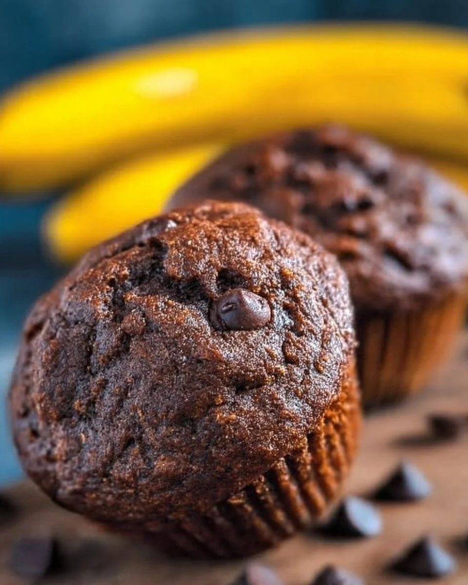 Beste Schokoladen-Bananen-Muffins