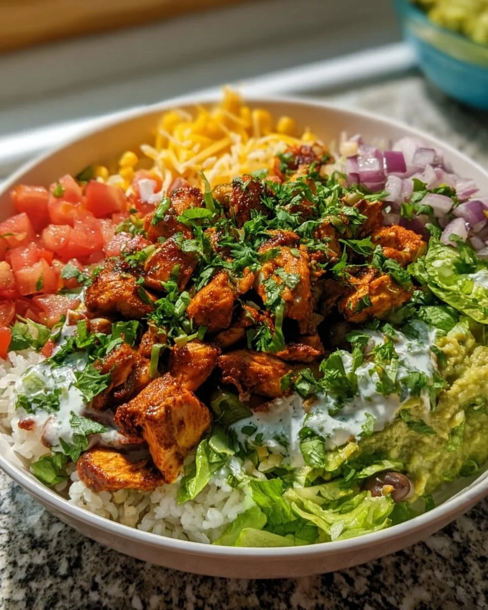 Chipotle-Hühnchen-Taco-Bowl