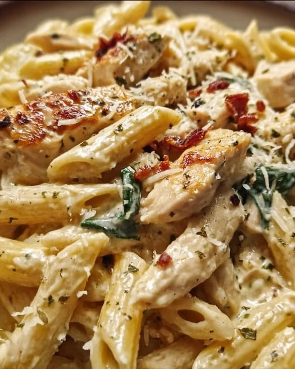Cremige Hühnchen-Pasta