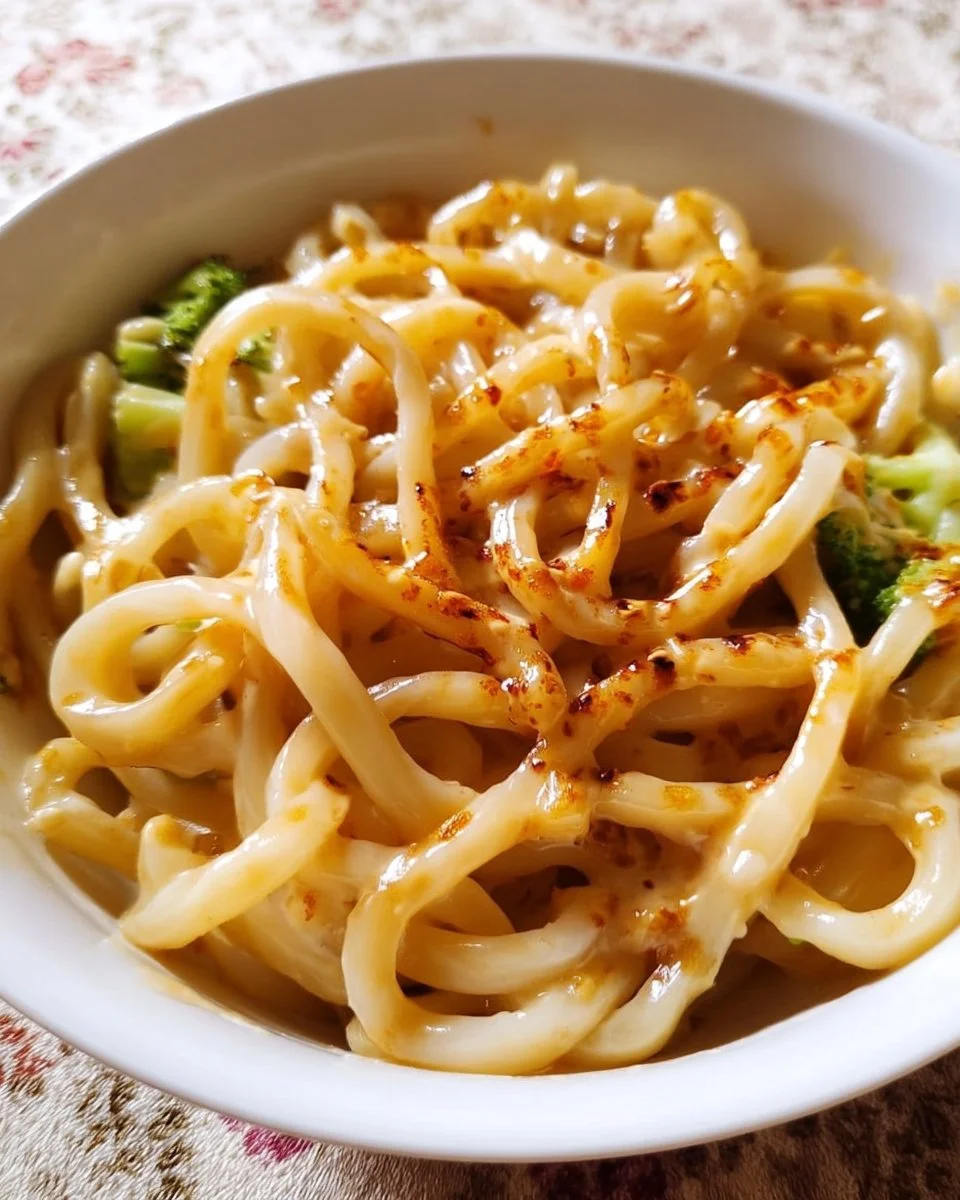 Cremige Udon-Nudeln