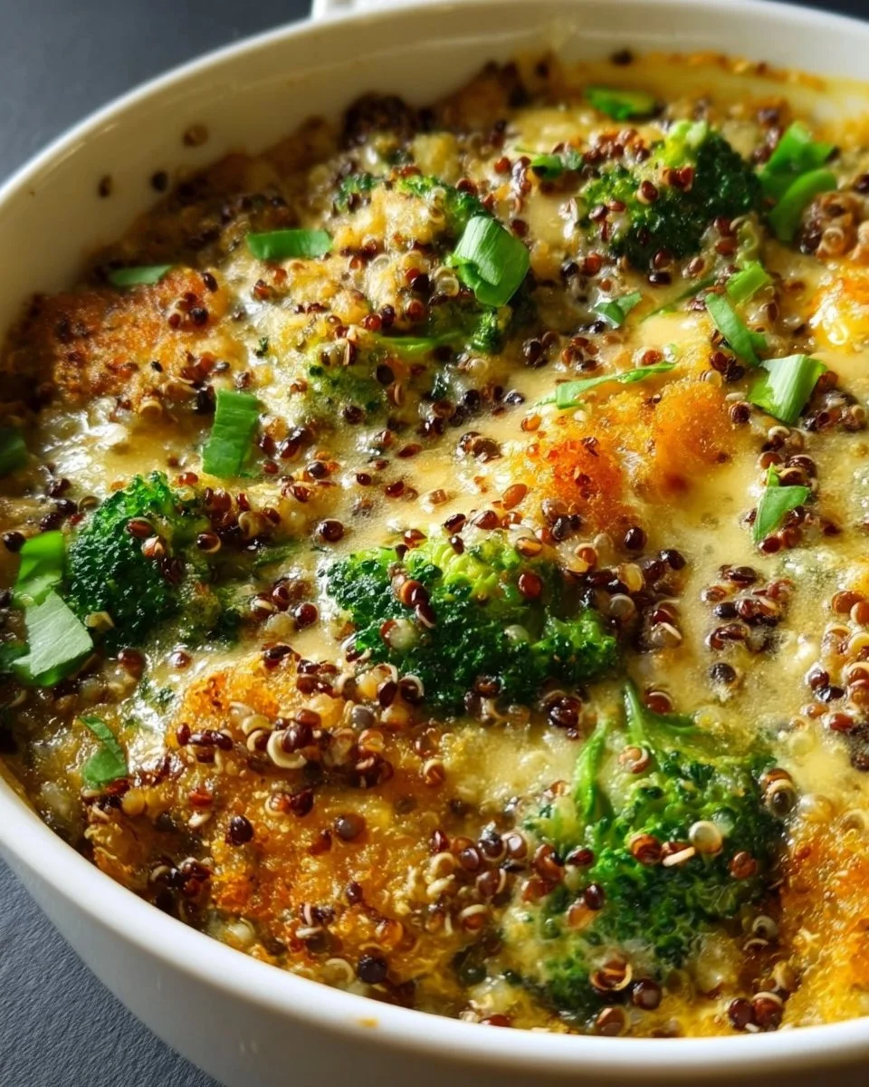 Cremiger Auflauf mit Quinoa und Linsen