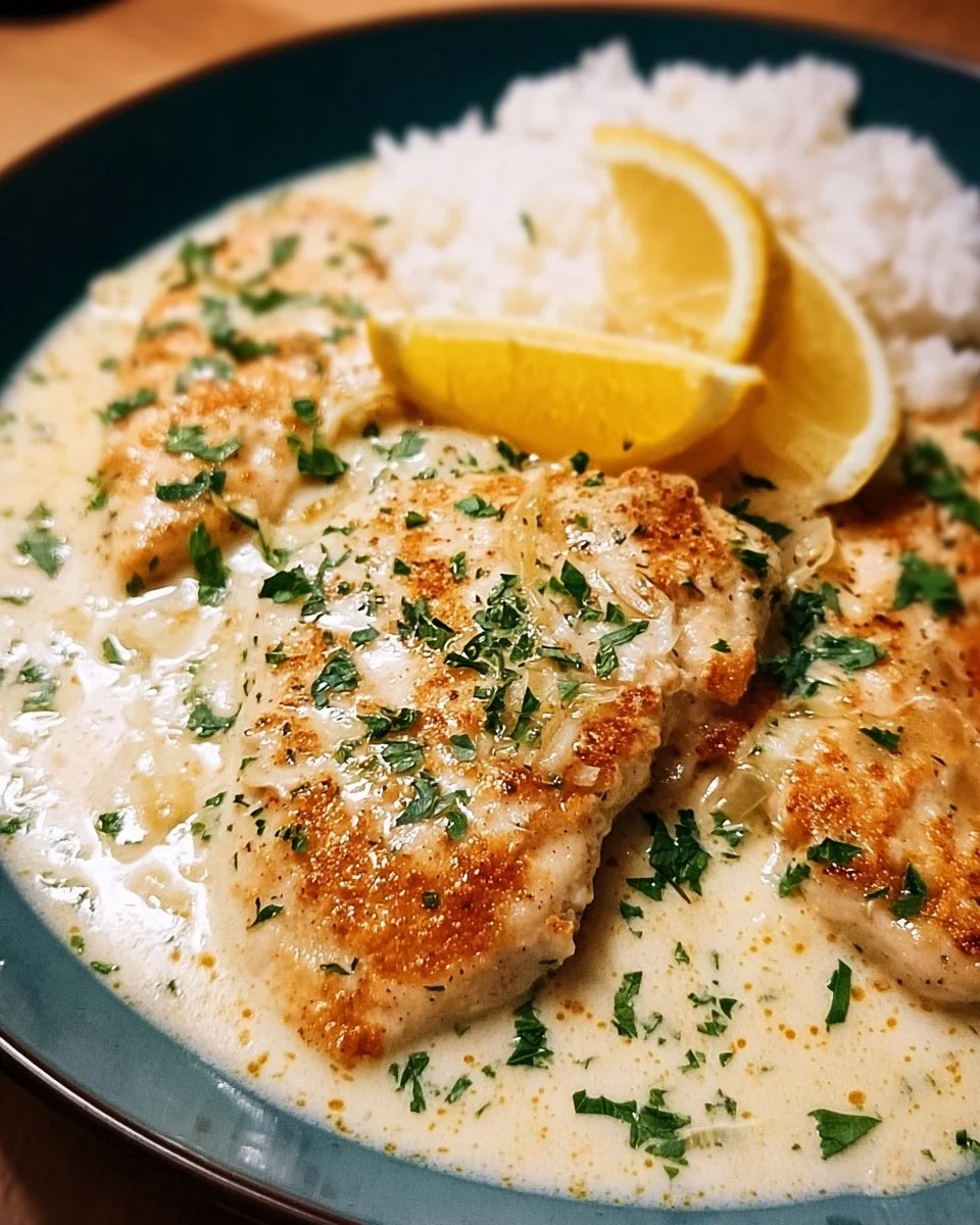 Einfache Cremige Zitronen-Hähnchen