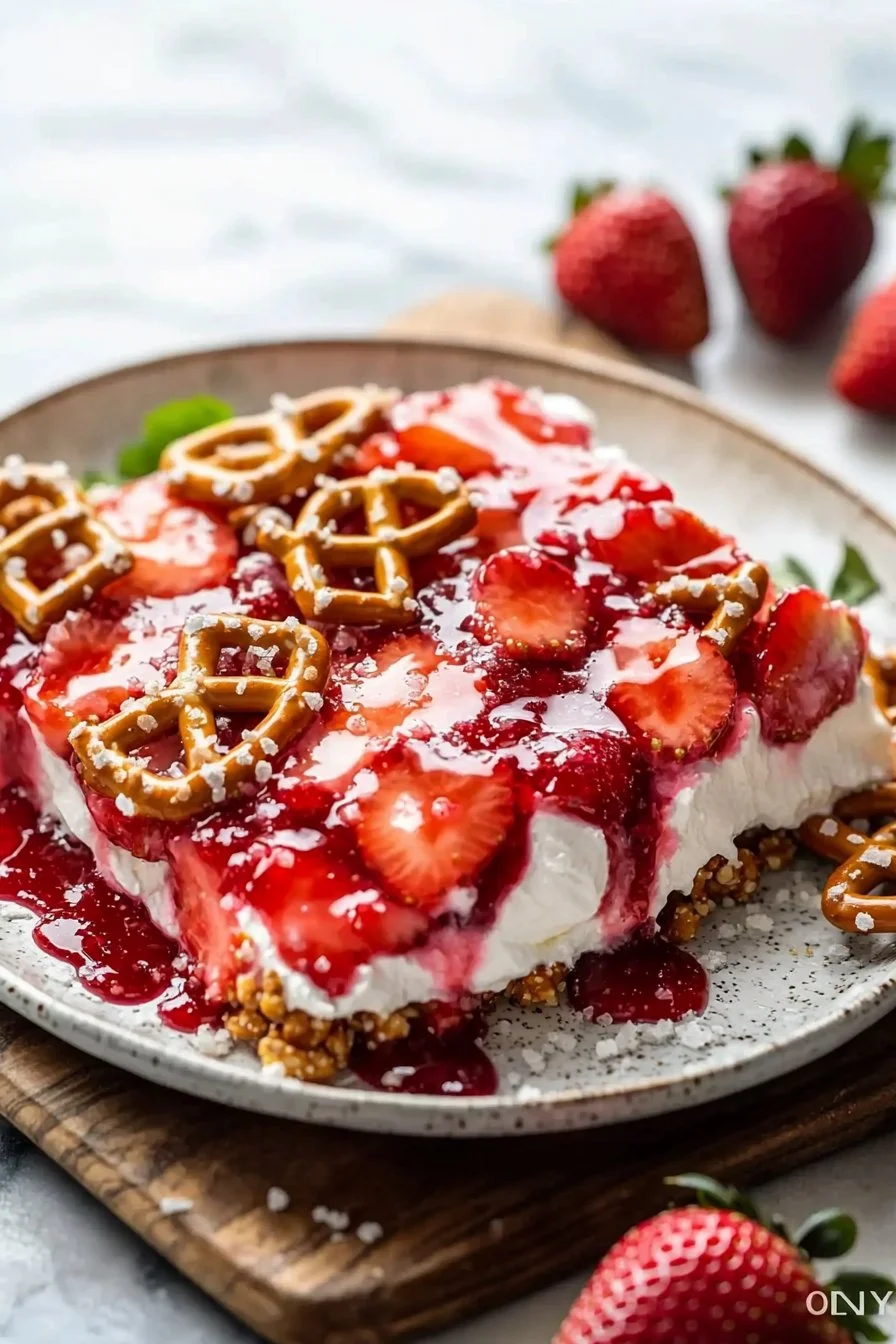 Erdbeer-Brezel-Salat