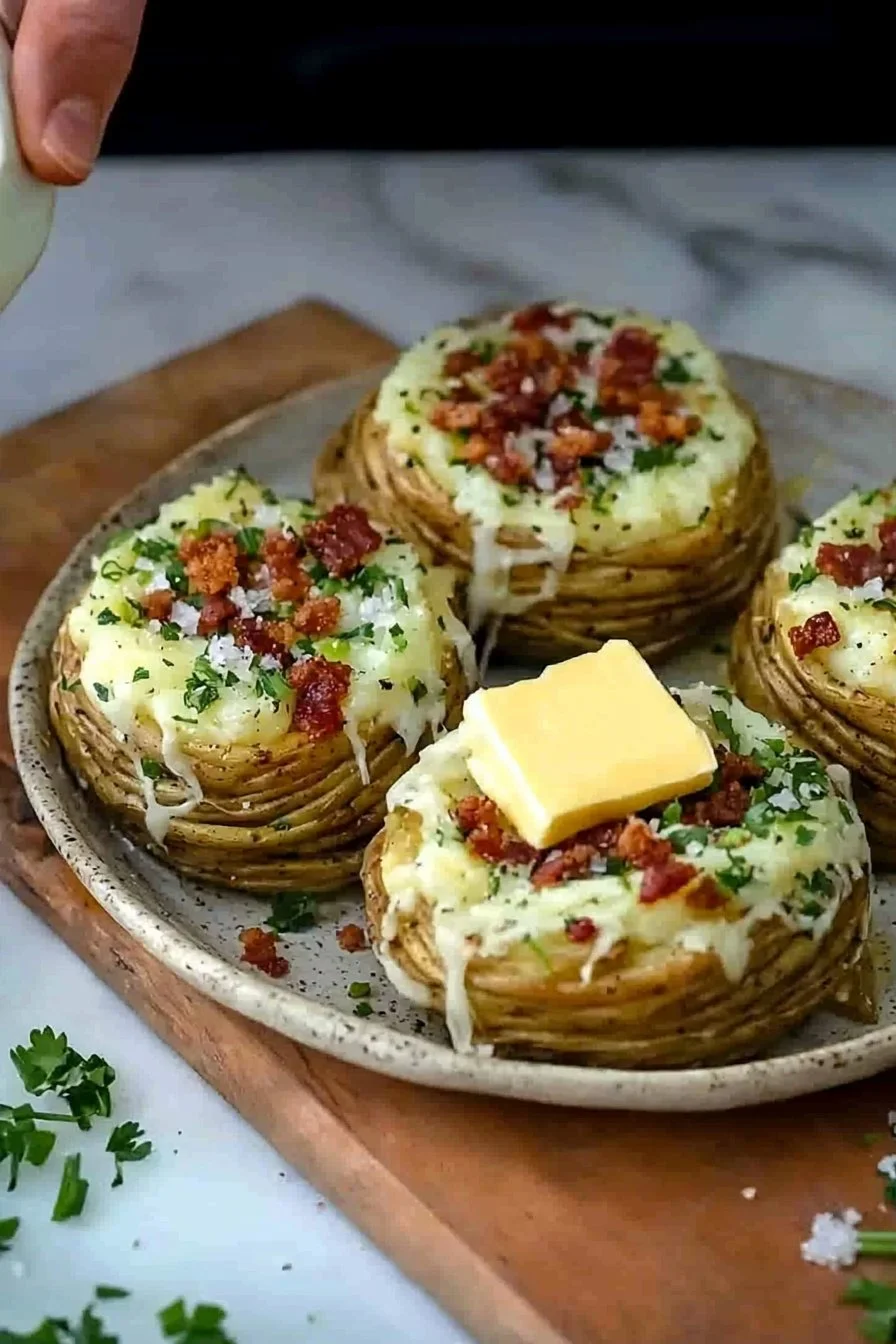 Gefüllte Kartoffelnester