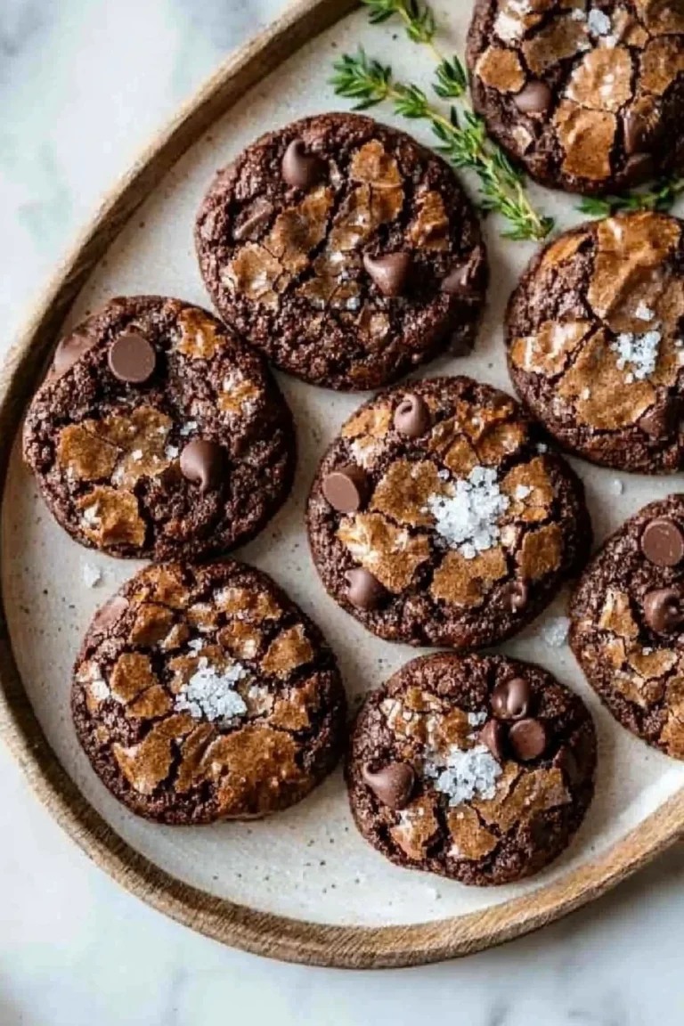 Gesalzene Brownie-Kekse frisch aus dem Ofen