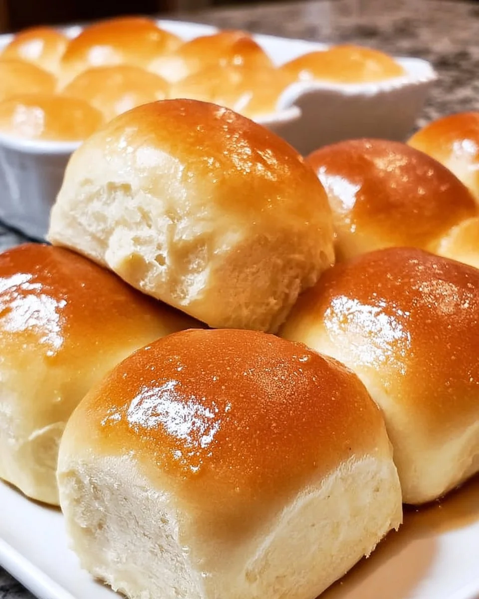 Hausgemachte Buttery Rolls frisch aus dem Ofen